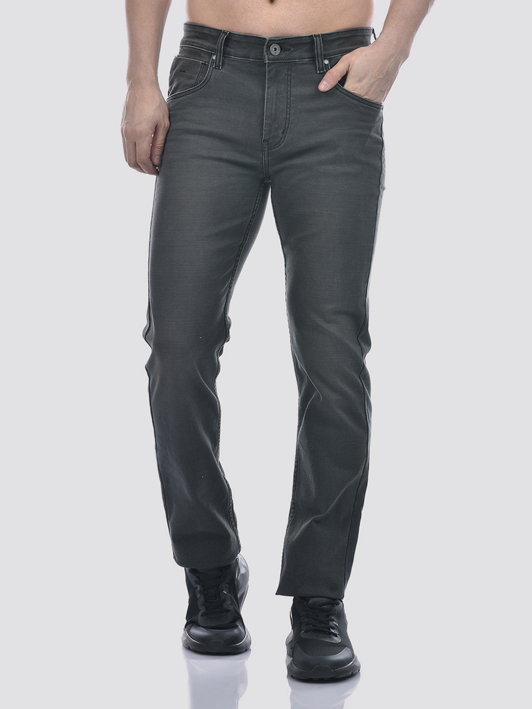 Numero Uno Men Forest Night Slim Fit Mid Rise Sustainable Jeans